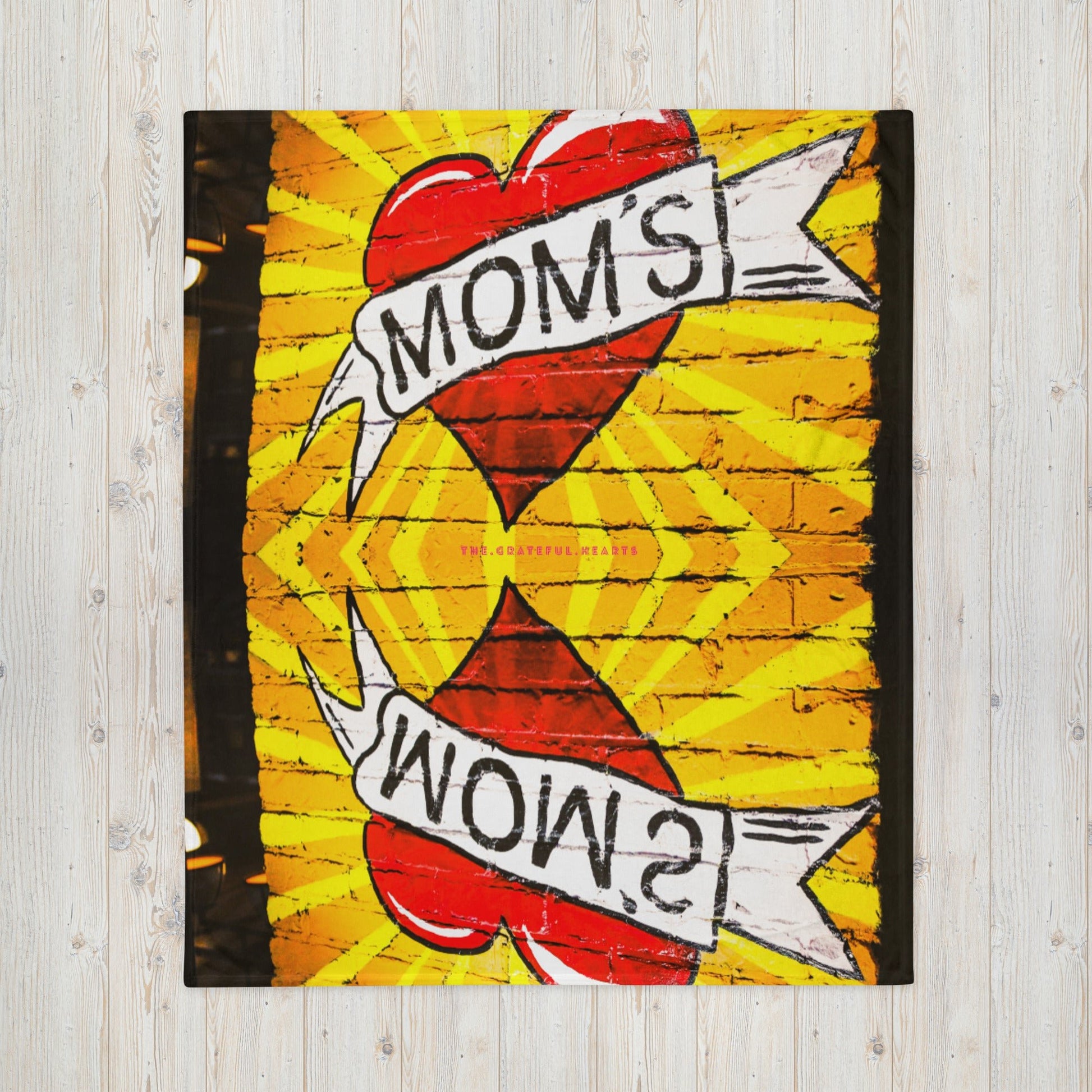 I ❤️ Mom Throw Blanket - The Grateful Hearts