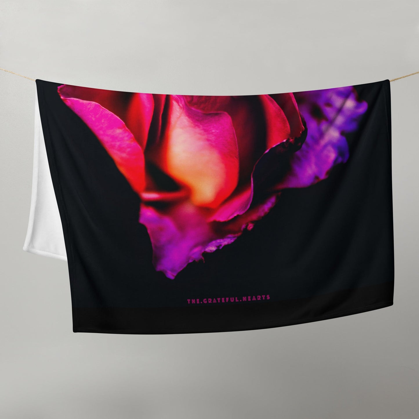 Kiss From A Rose Throw Blanket - The Grateful Hearts