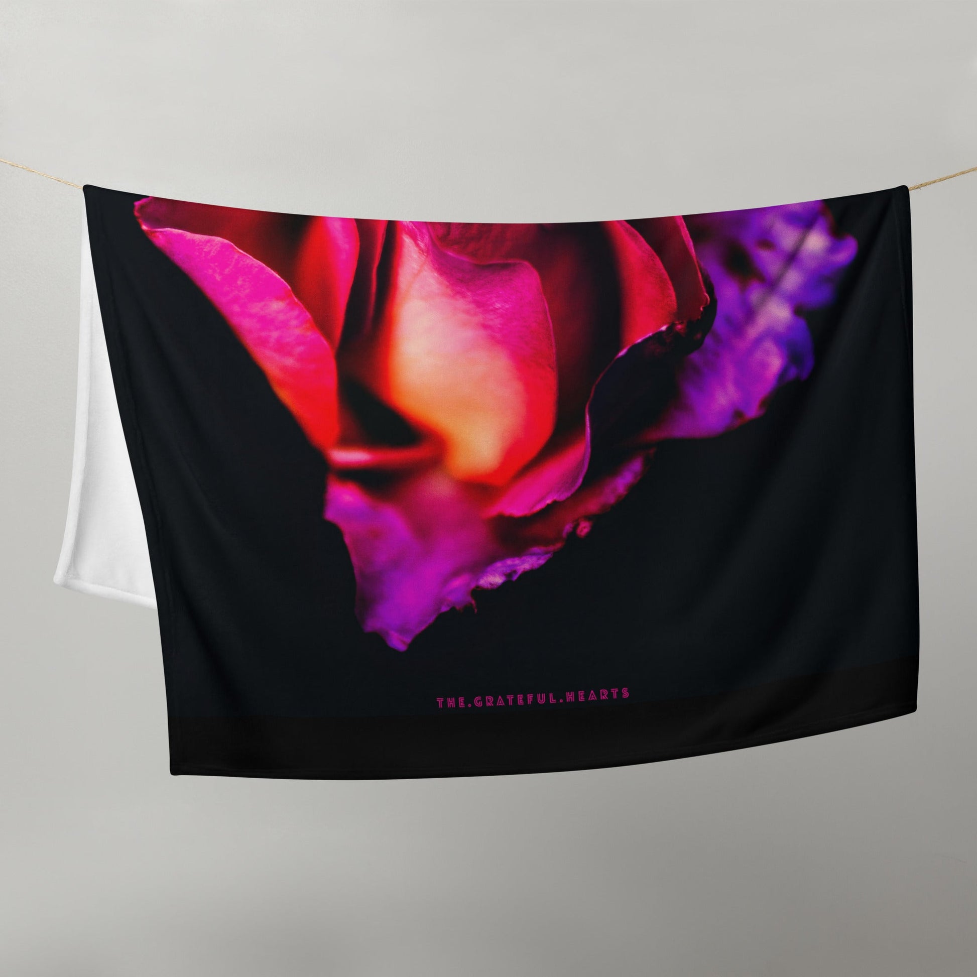 Kiss From A Rose Throw Blanket - The Grateful Hearts