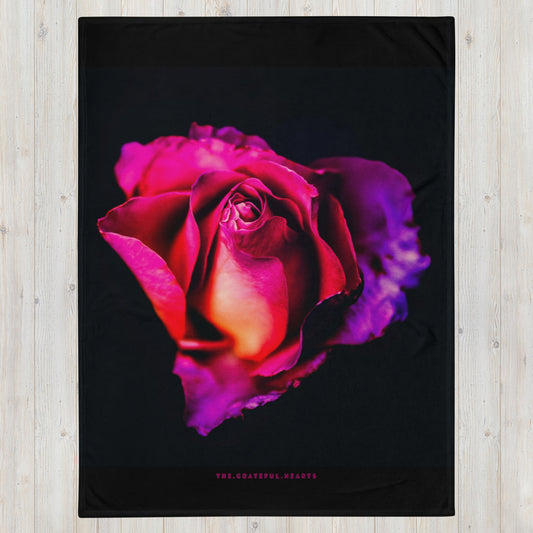 Kiss From A Rose Throw Blanket - The Grateful Hearts