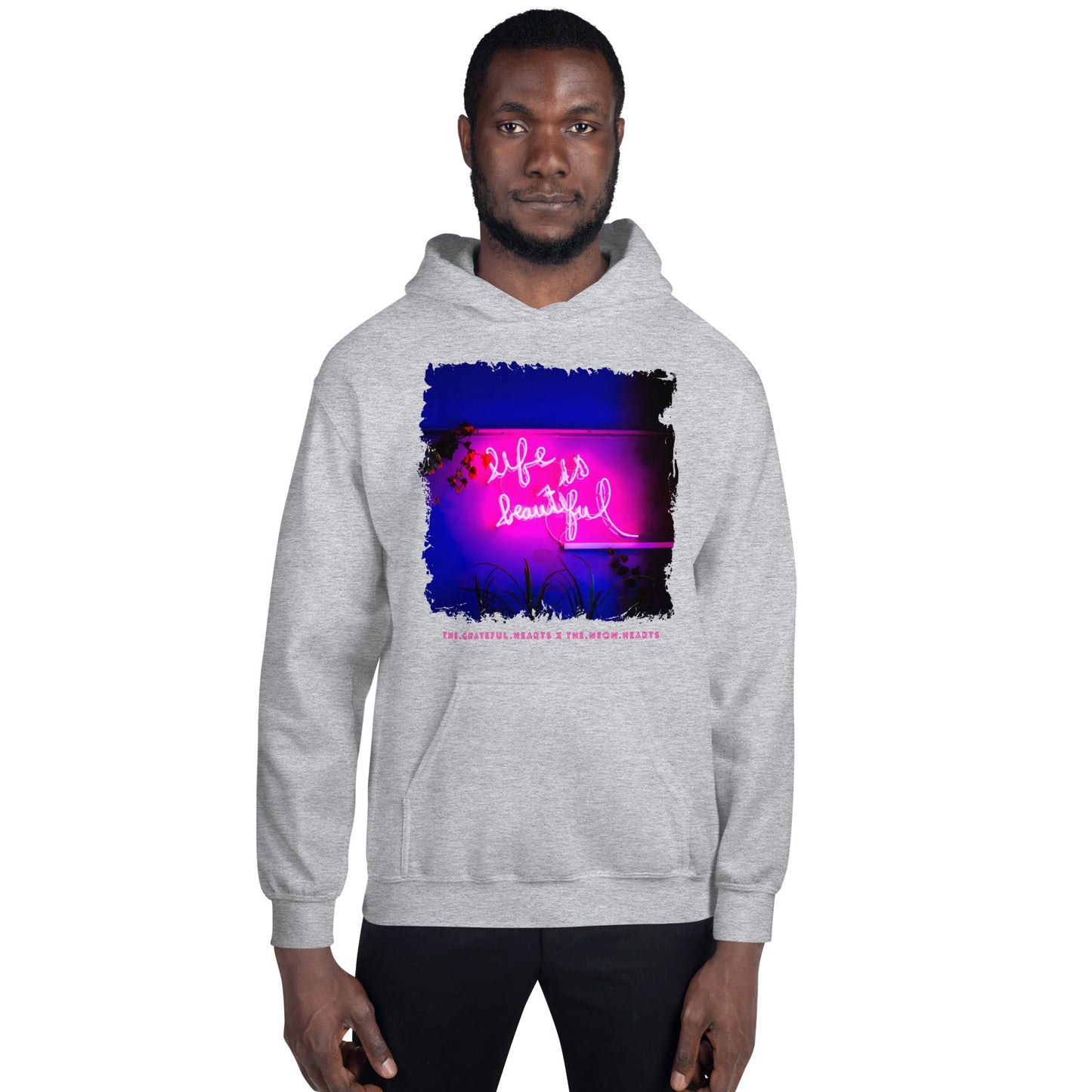 Life is Beautiful 💖 - Unisex Heavy Blend Hoodie (Available in Various Colors ❤️💙💜) - The Grateful Hearts