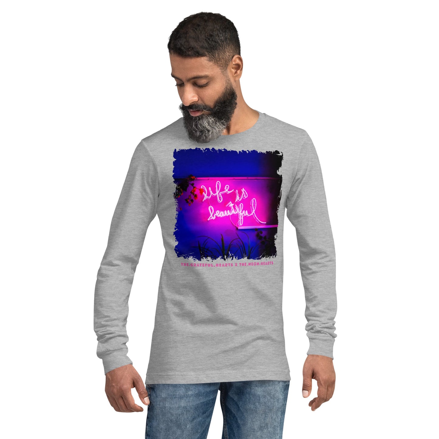Life is Beautiful ❤️ - Unisex Long Sleeve t-shirt (Available in Various Colors 💖💙💜) - The Grateful Hearts