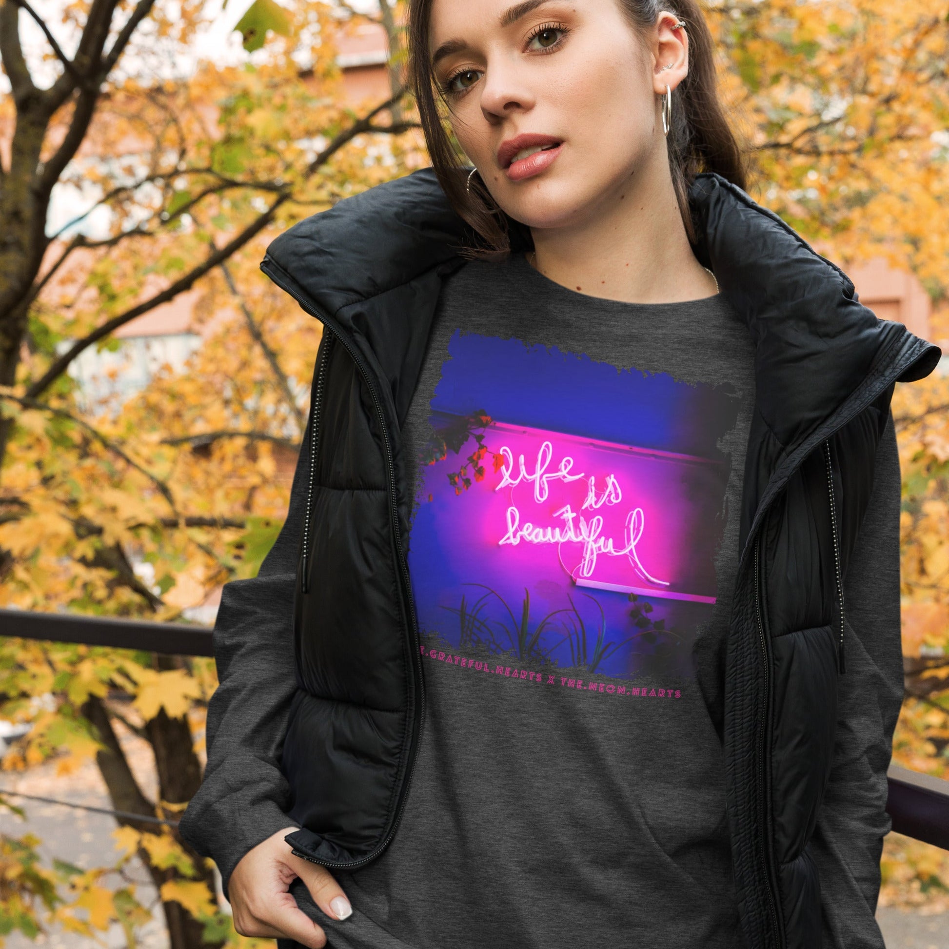 Life is Beautiful ❤️ - Unisex Long Sleeve t-shirt (Available in Various Colors 💖💙💜) - The Grateful Hearts