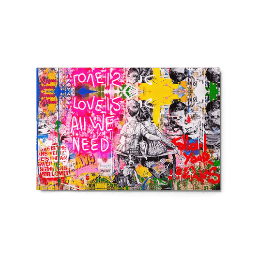 Love Is All We Need ❤️ Glossy Metal Art print - The Grateful Hearts