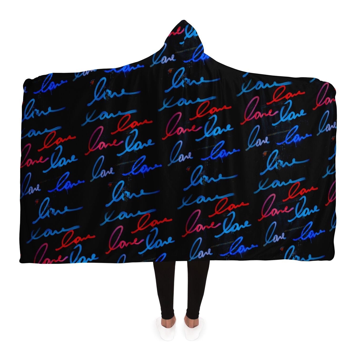 Love X Infinity Hooded Blanket (Available in Premium Sherpa & Micro Fleece) - The Grateful Hearts