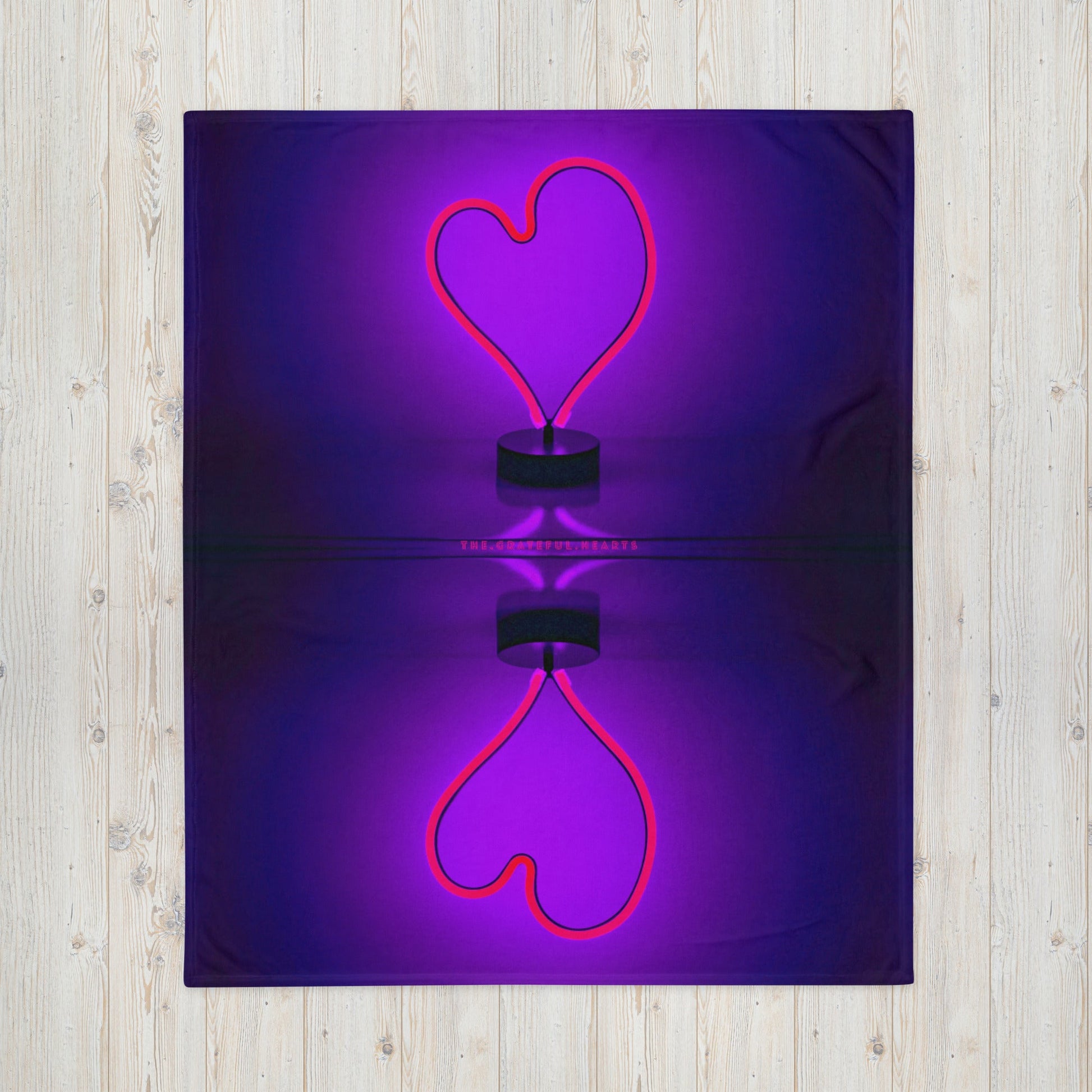 Purple Heart Throw Blanket - The Grateful Hearts