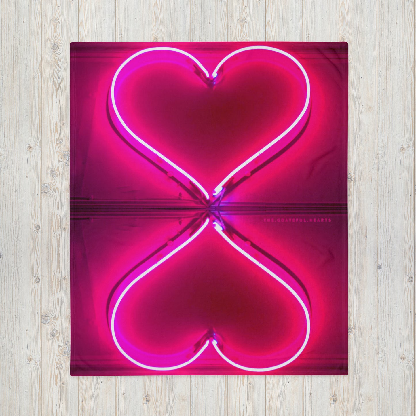 Neon Heart ❤️ Throw Blanket