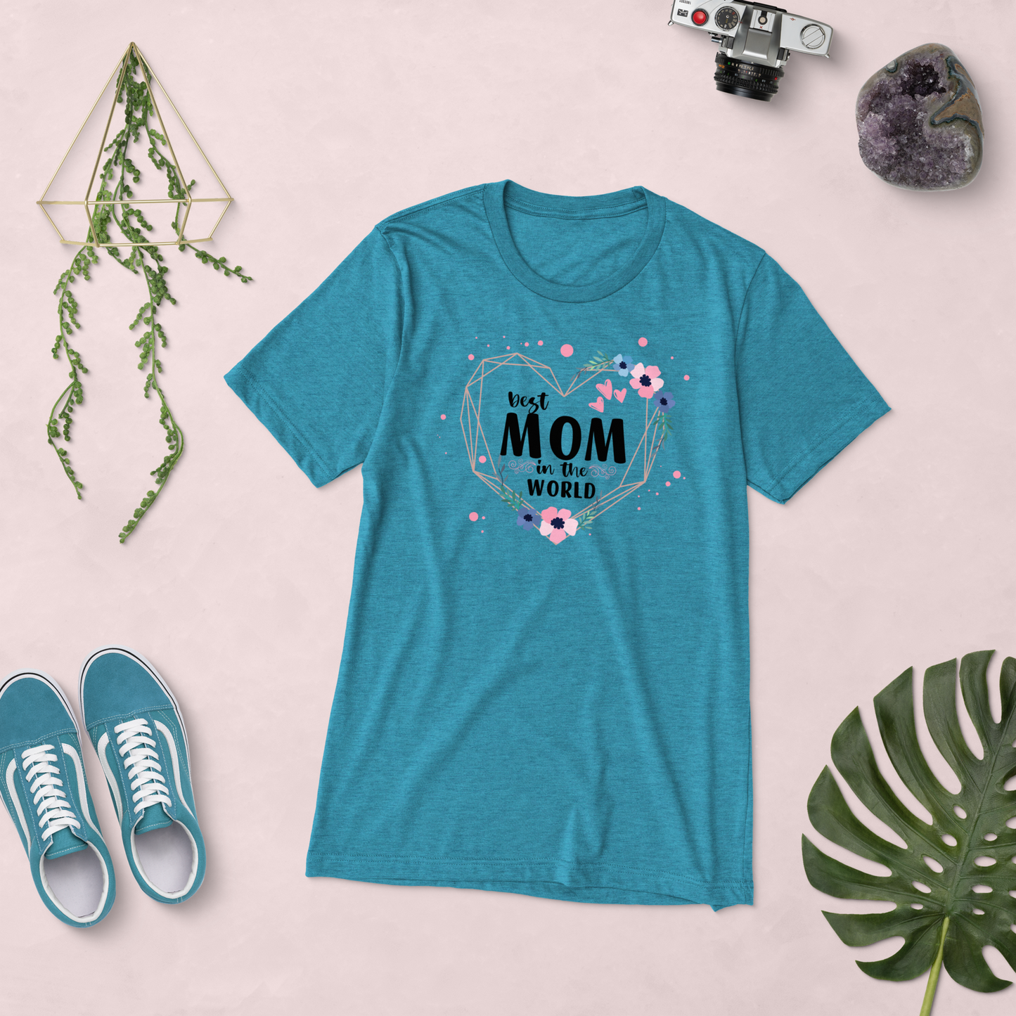 Best Mom in the World! Tri-Blend Short Sleeve T-shirt