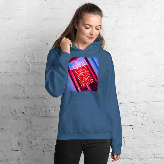 All you need is Love ❤️ - Unisex Heavy Blend Hoodie (Available in Various Colors 💖💙💜) - The Grateful Hearts