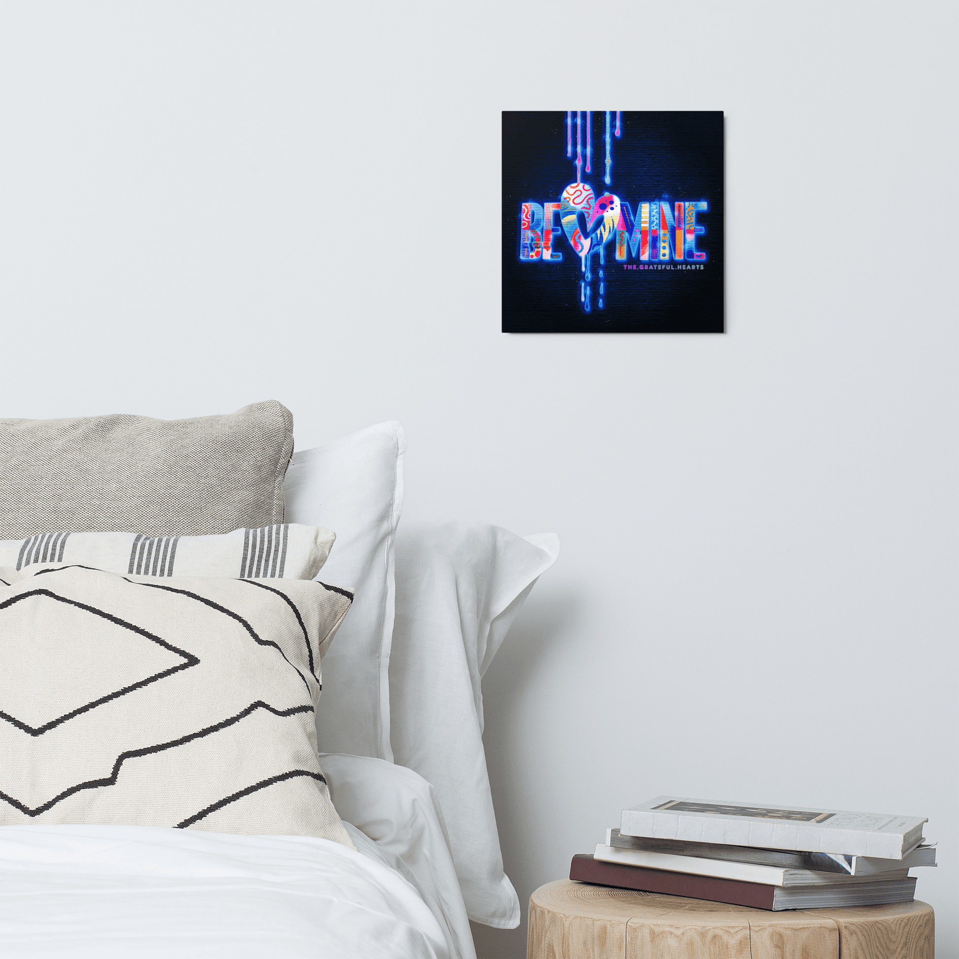 Be Mine ❤️ Glossy Metal Art print - The Grateful Hearts