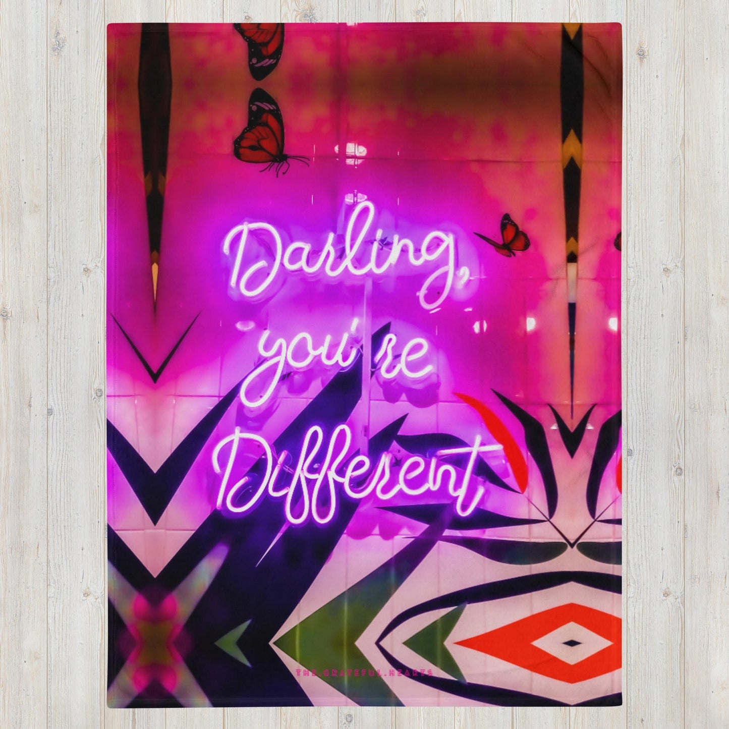 Darling You're Different Throw Blanket - The Grateful Hearts
