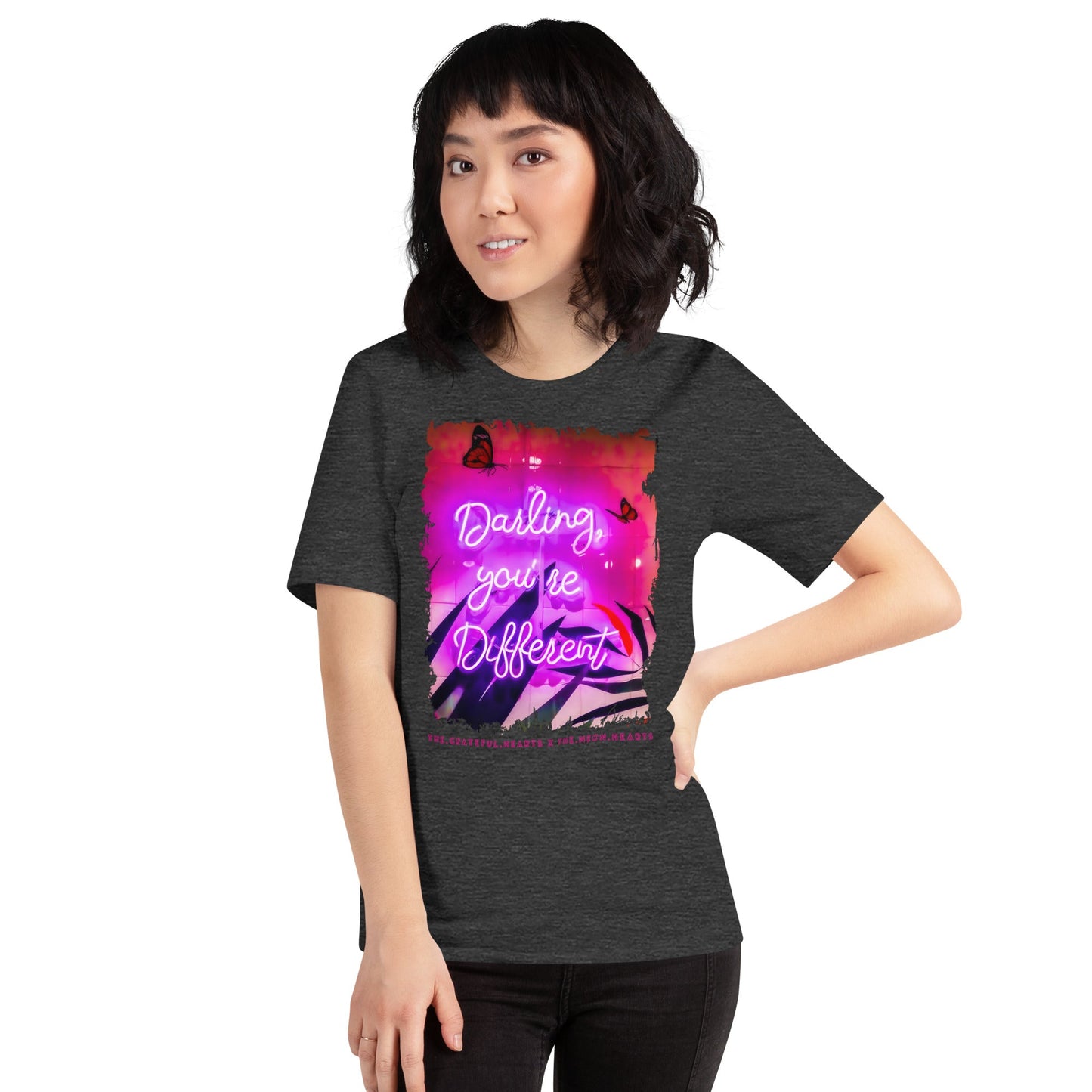 Darling You're Different ❤️ - Unisex Crew Neck t-shirt (Available in Various Colors 💖💙💜) - The Grateful Hearts