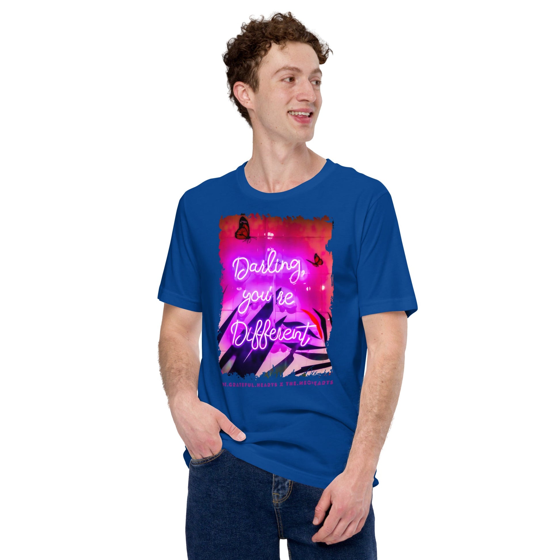 Darling You're Different ❤️ - Unisex Crew Neck t-shirt (Available in Various Colors 💖💙💜) - The Grateful Hearts