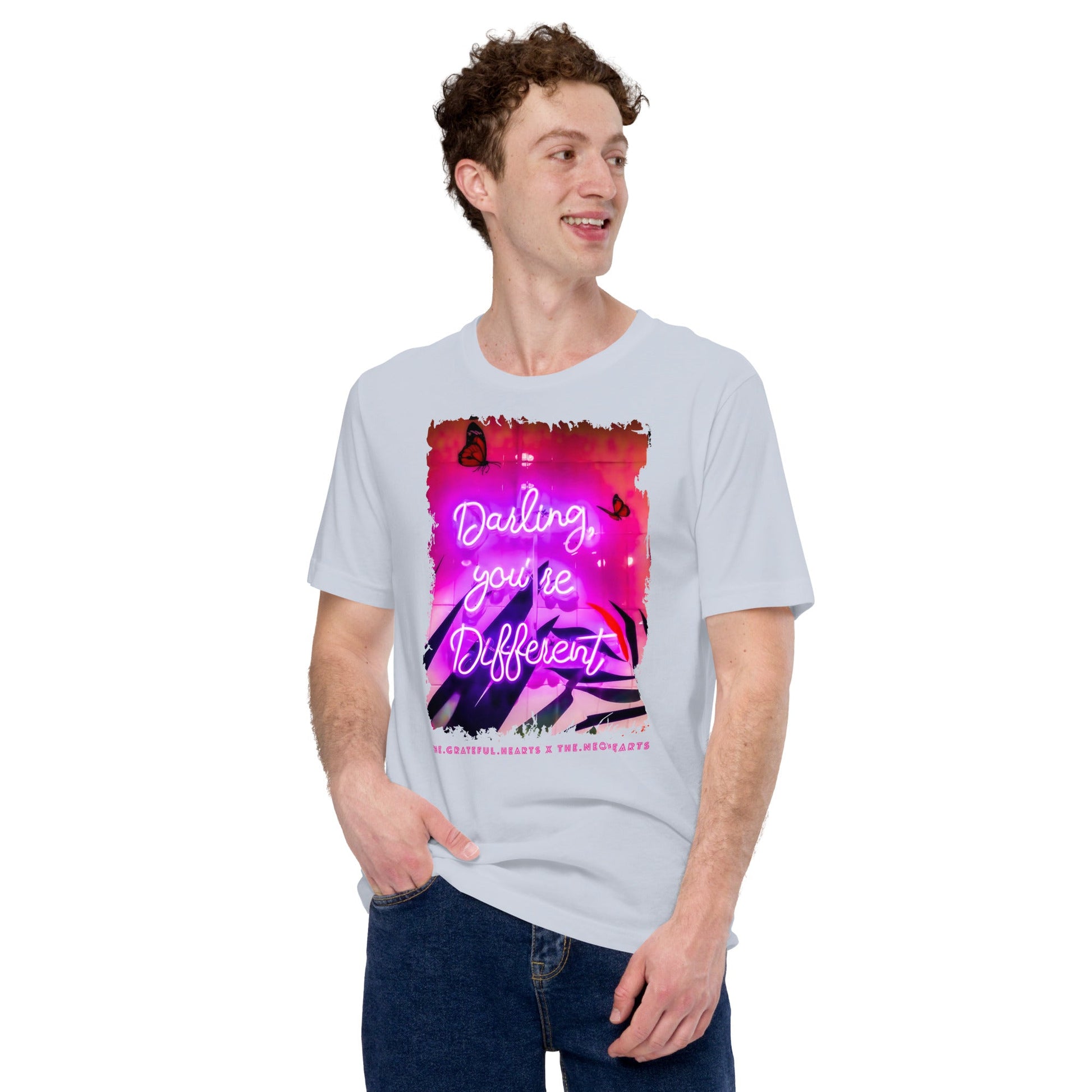 Darling You're Different ❤️ - Unisex Crew Neck t-shirt (Available in Various Colors 💖💙💜) - The Grateful Hearts