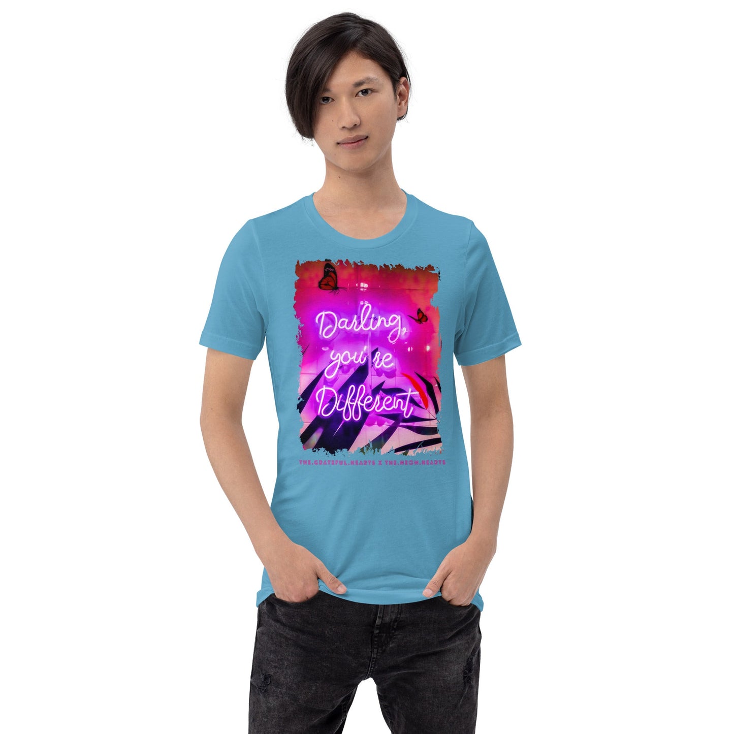 Darling You're Different ❤️ - Unisex Crew Neck t-shirt (Available in Various Colors 💖💙💜) - The Grateful Hearts