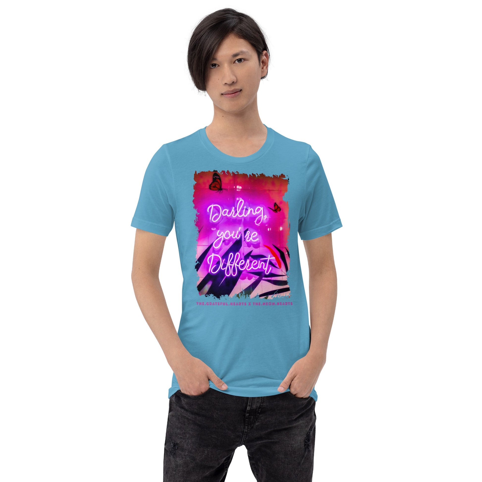 Darling You're Different ❤️ - Unisex Crew Neck t-shirt (Available in Various Colors 💖💙💜) - The Grateful Hearts