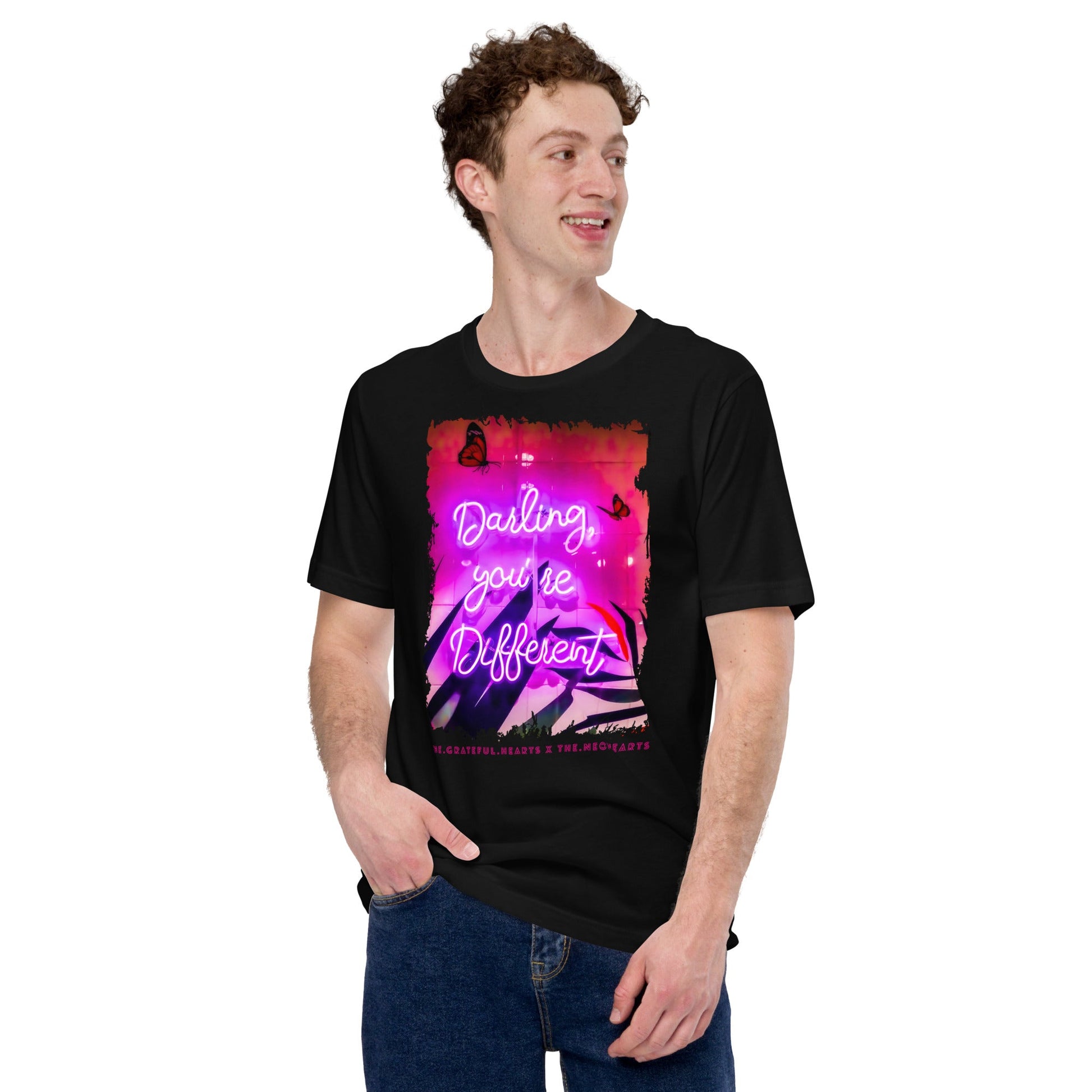 Darling You're Different ❤️ - Unisex Crew Neck t-shirt (Available in Various Colors 💖💙💜) - The Grateful Hearts