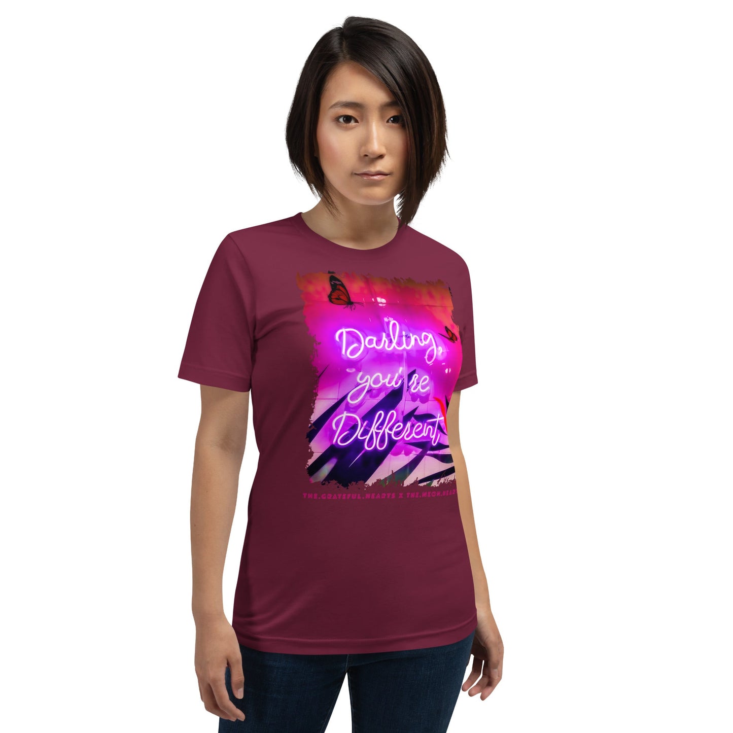 Darling You're Different ❤️ - Unisex Crew Neck t-shirt (Available in Various Colors 💖💙💜) - The Grateful Hearts