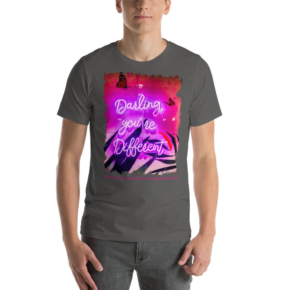 Darling You're Different ❤️ - Unisex Crew Neck t-shirt (Available in Various Colors 💖💙💜) - The Grateful Hearts