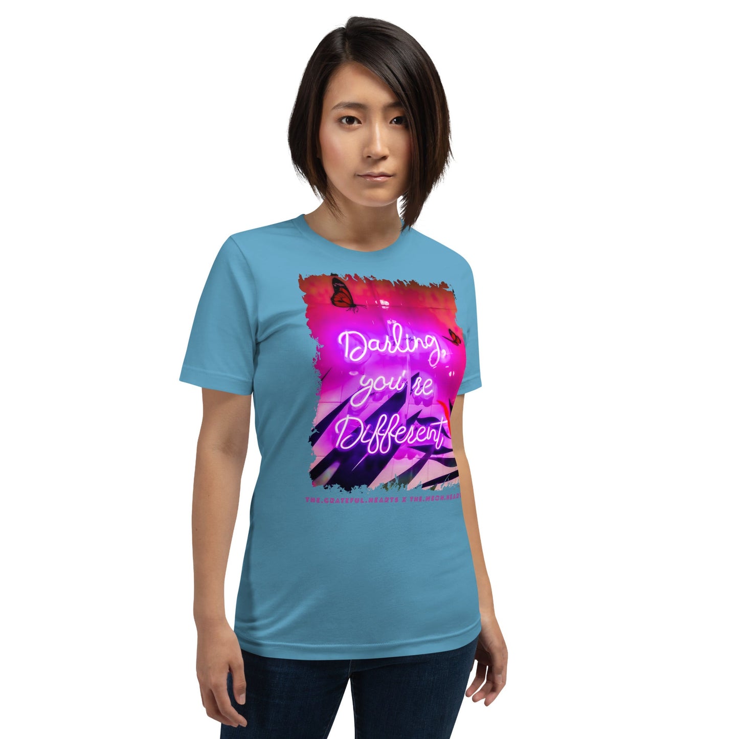 Darling You're Different ❤️ - Unisex Crew Neck t-shirt (Available in Various Colors 💖💙💜) - The Grateful Hearts