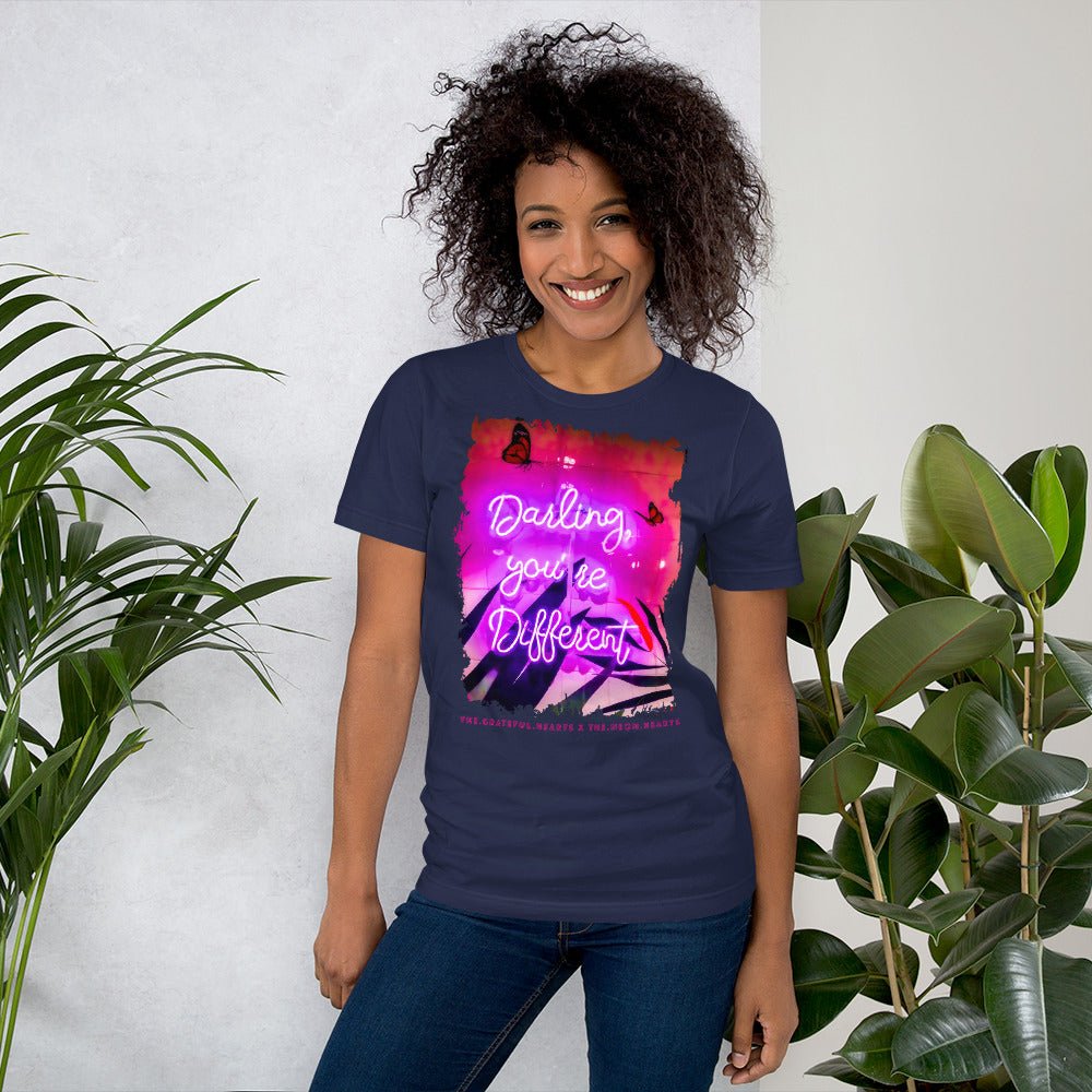 Darling You're Different ❤️ - Unisex Crew Neck t-shirt (Available in Various Colors 💖💙💜) - The Grateful Hearts