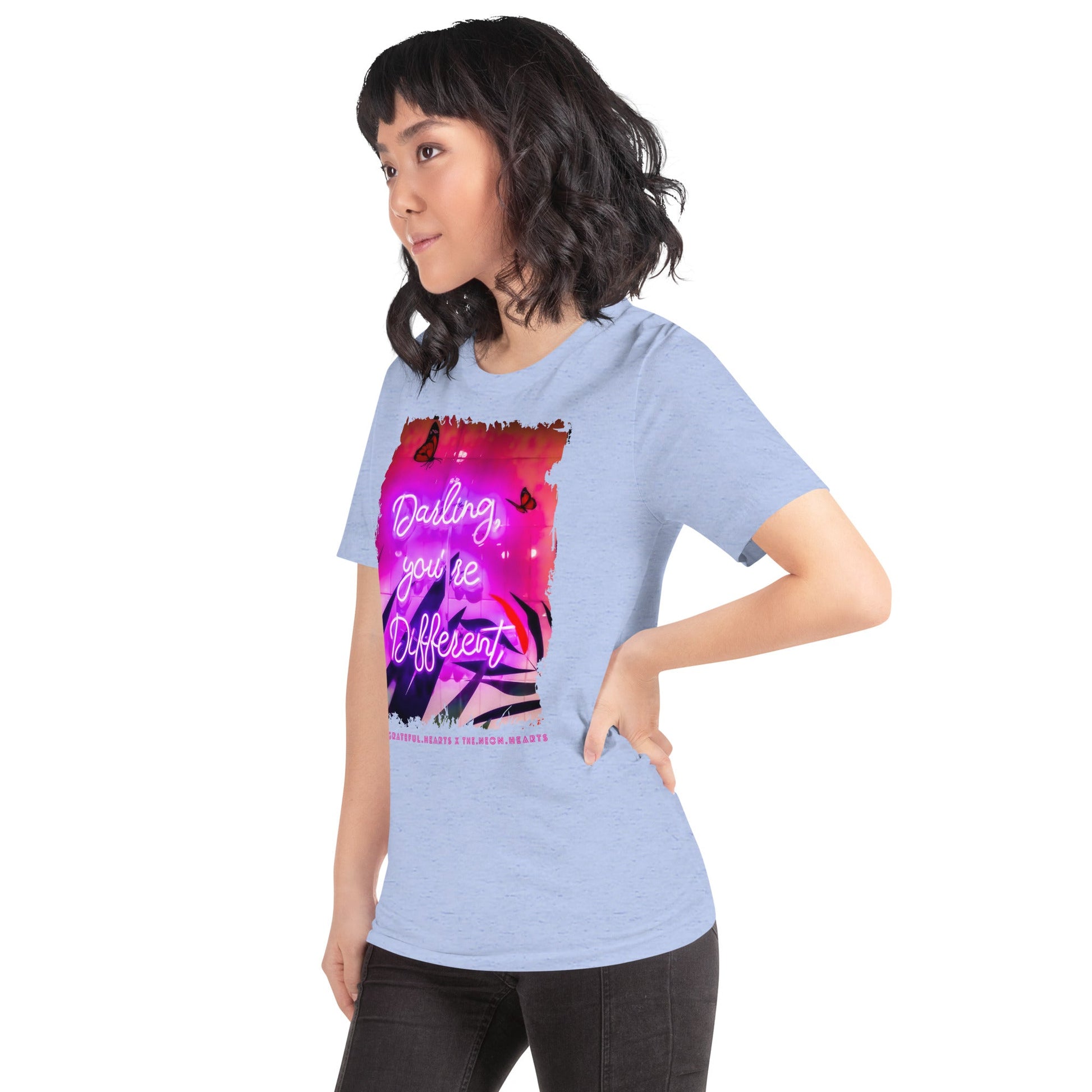 Darling You're Different ❤️ - Unisex Crew Neck t-shirt (Available in Various Colors 💖💙💜) - The Grateful Hearts