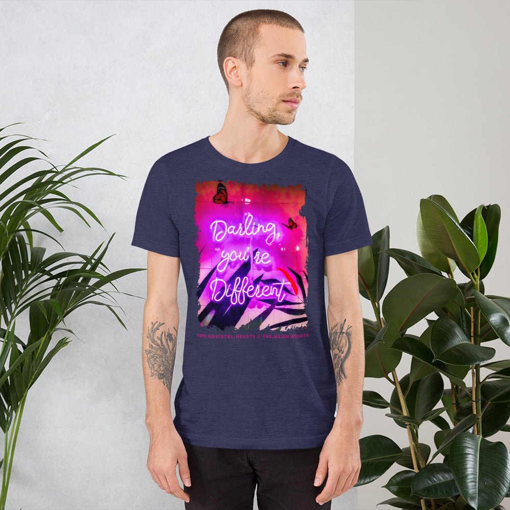 Darling You're Different ❤️ - Unisex Crew Neck t-shirt (Available in Various Colors 💖💙💜) - The Grateful Hearts