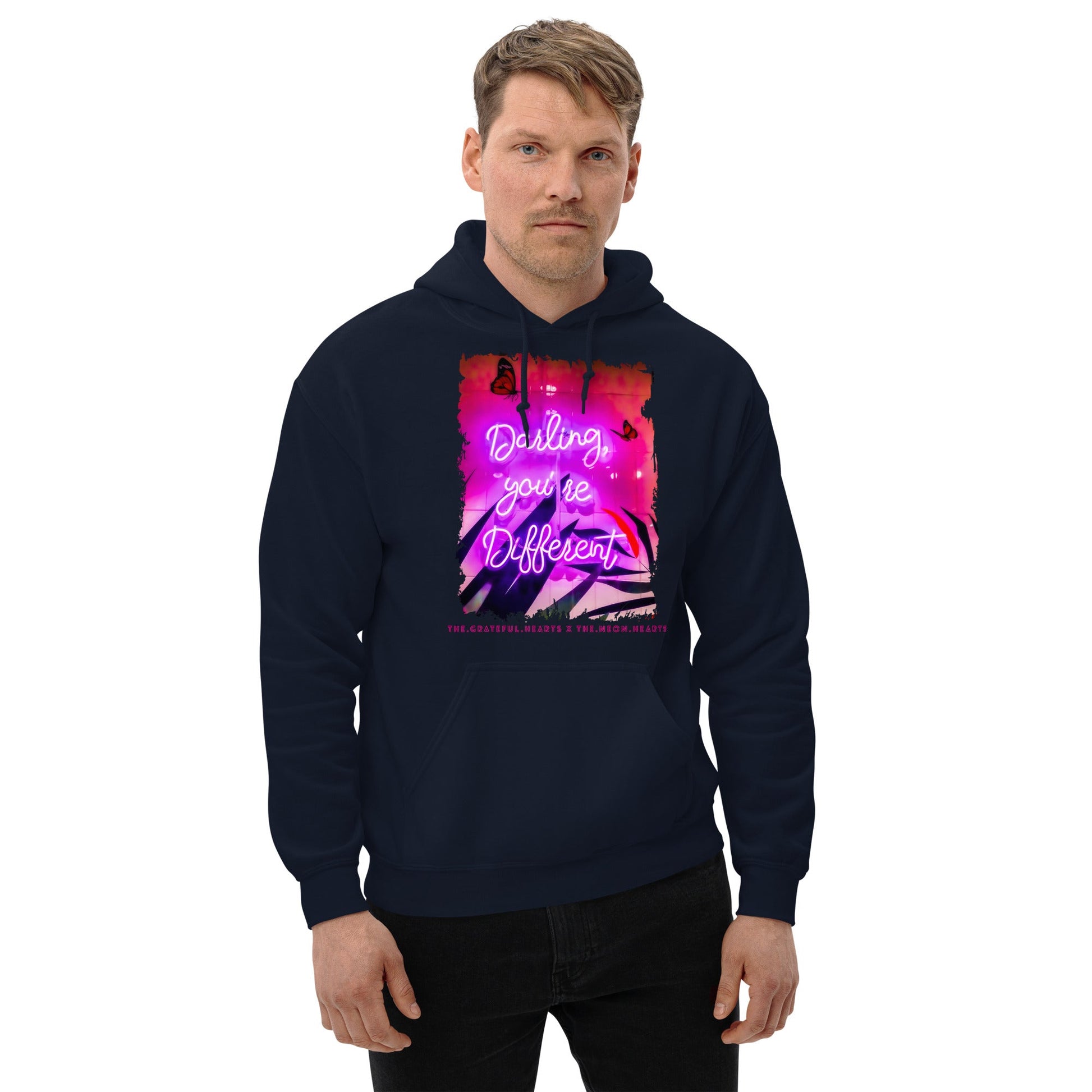Darling You're Different ❤️ - Unisex Heavy Blend Hoodie (Available in Various Colors 💖💙💜) - The Grateful Hearts