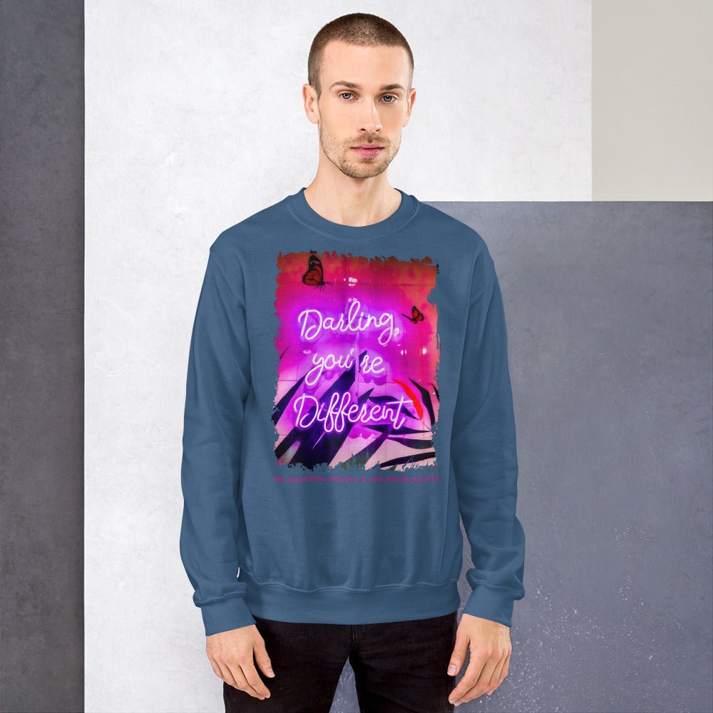 Darling You're Different ❤️ - Unisex Sweatshirt (Available in Various Colors 💖💙💜) - The Grateful Hearts