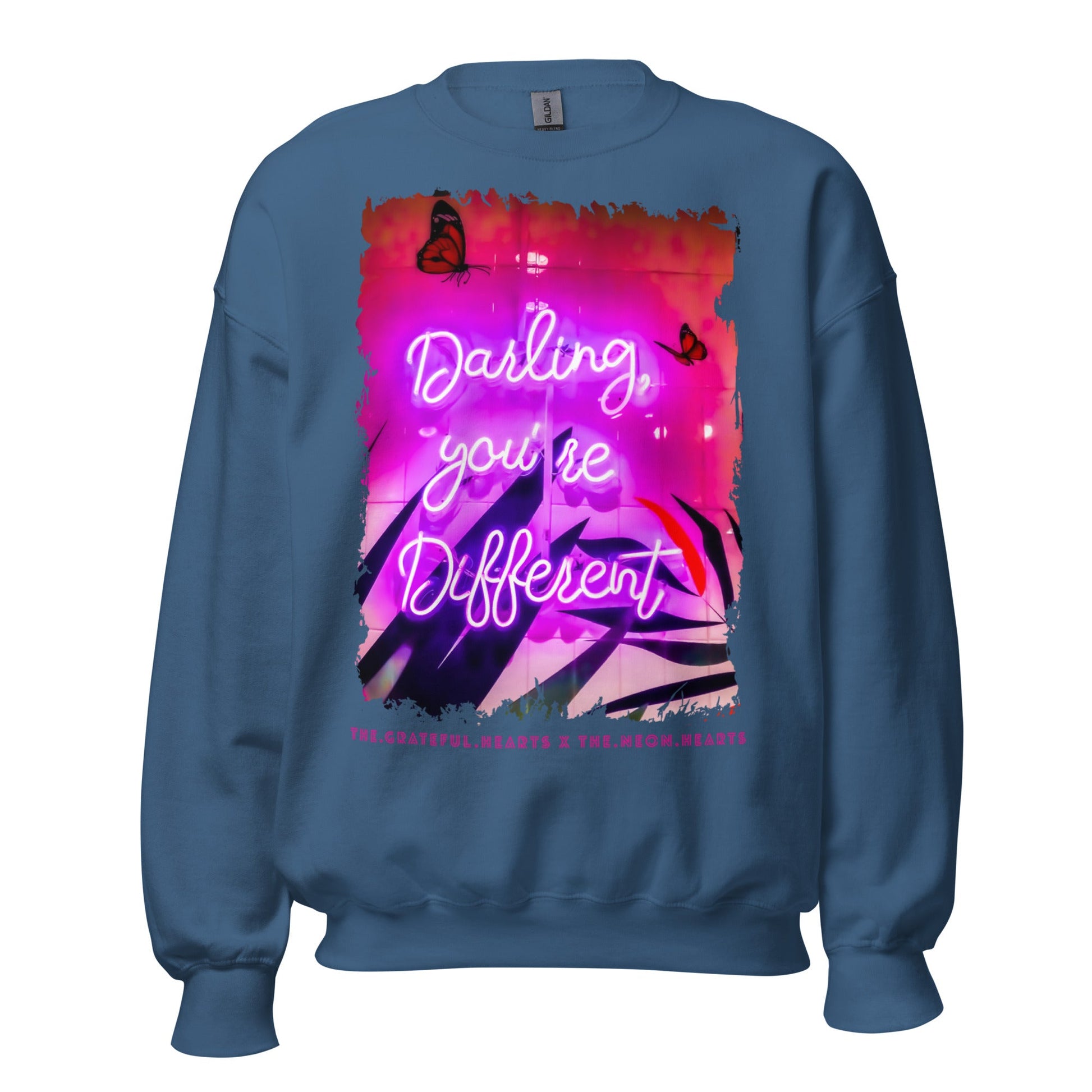 Darling You're Different ❤️ - Unisex Sweatshirt (Available in Various Colors 💖💙💜) - The Grateful Hearts