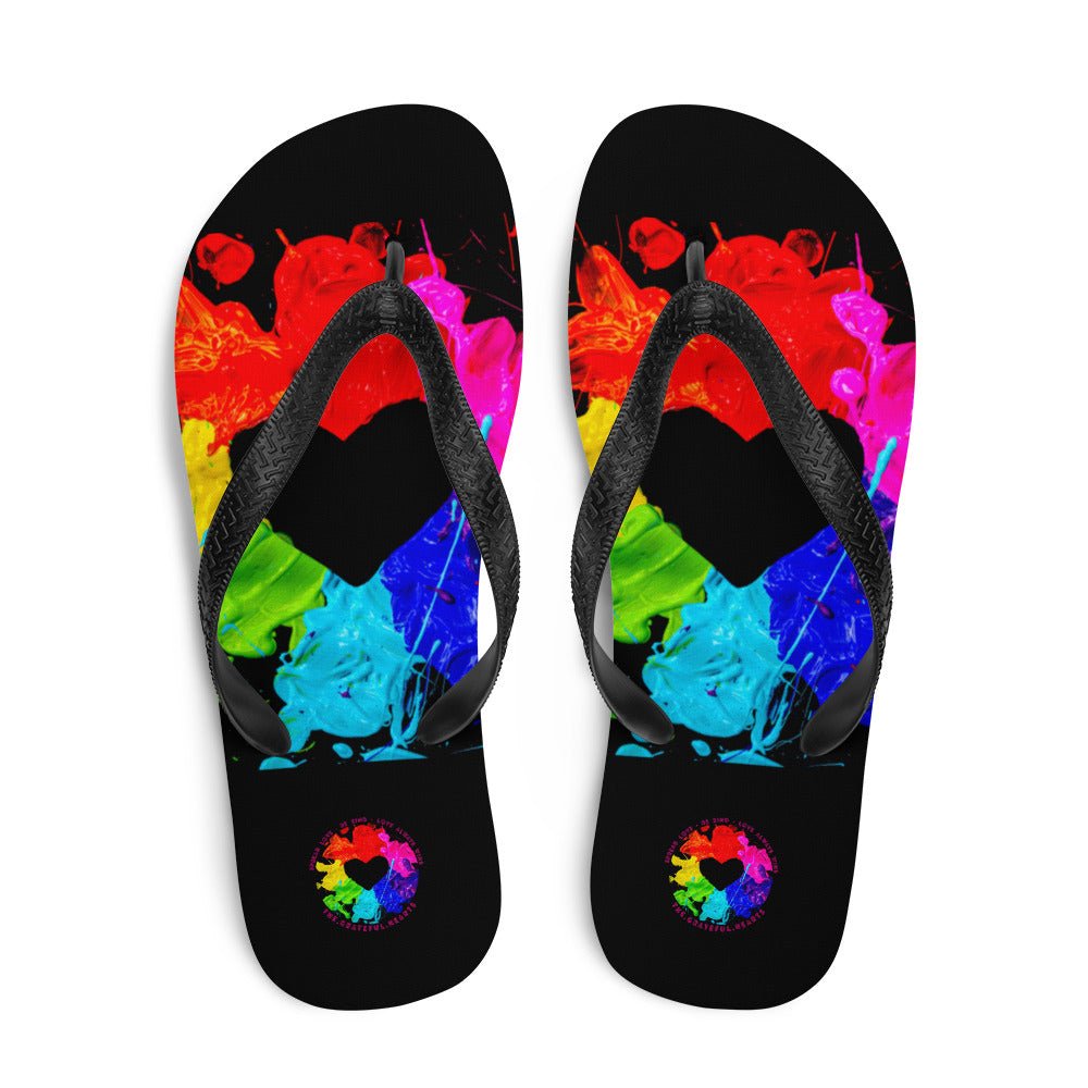 Heart Splash Flip-Flops - The Grateful Hearts