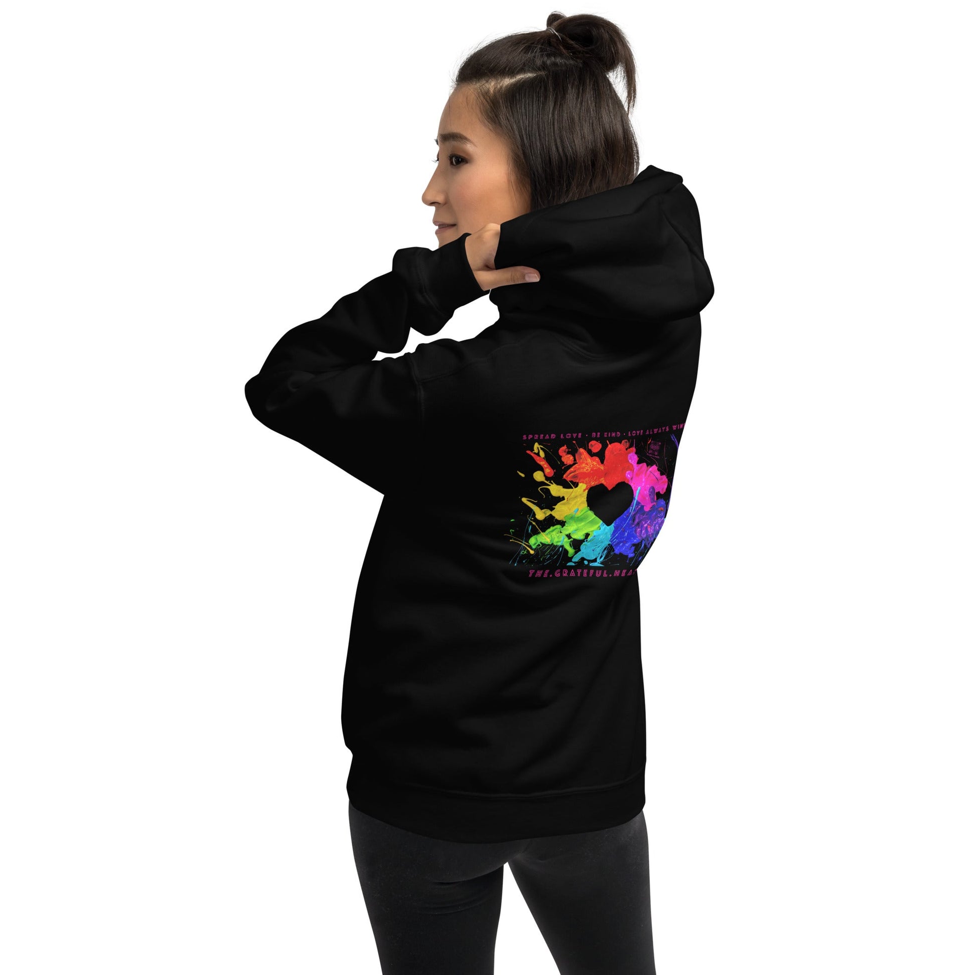 Heart Splash Heavy Blend Unisex Hoodie (Various Colorways available) - The Grateful Hearts
