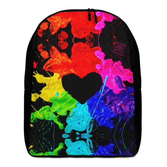 Heart Splash Minimalist Backpack - The Grateful Hearts