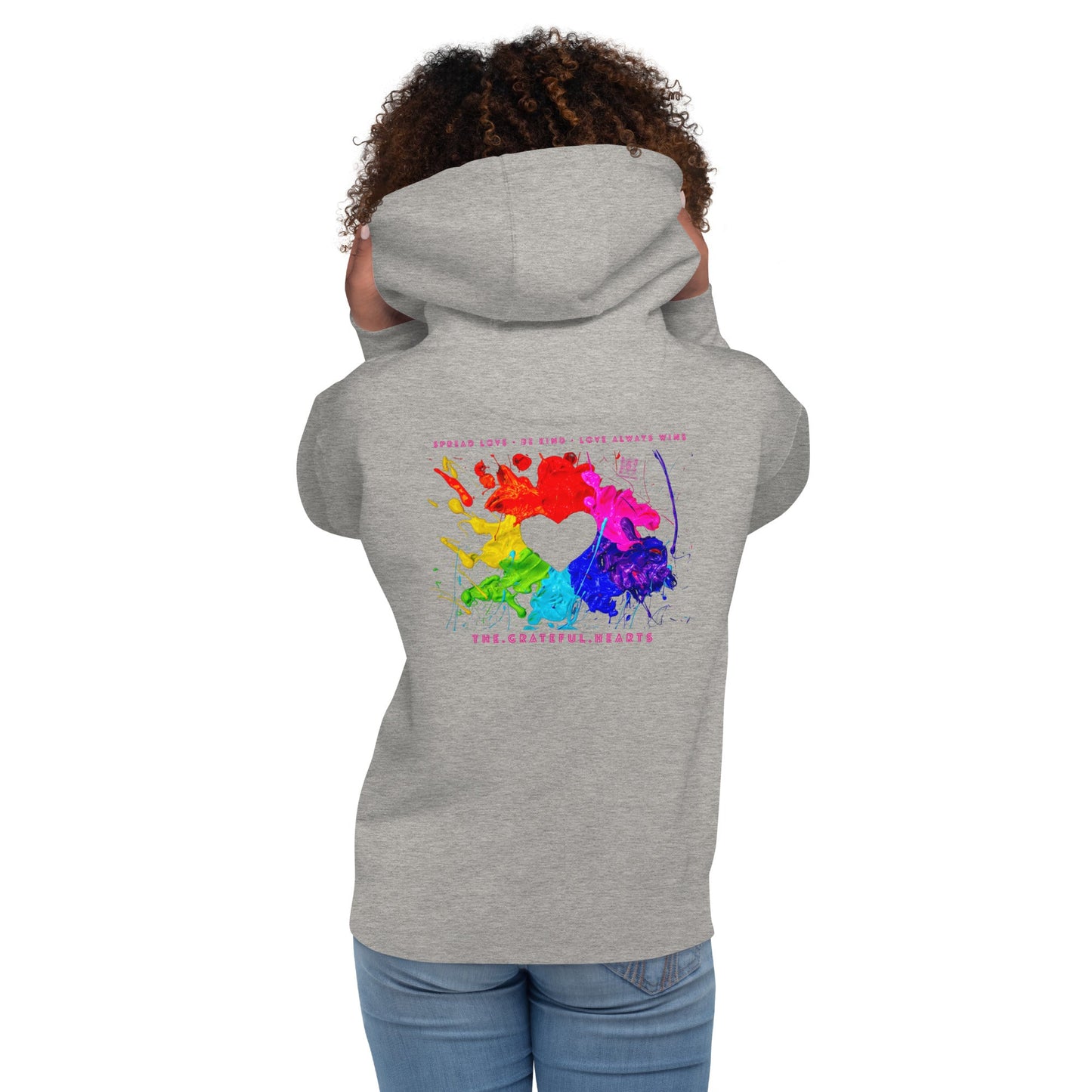 Heart Splash Unisex Premium Hoodie (Various Colorways available) - The Grateful Hearts