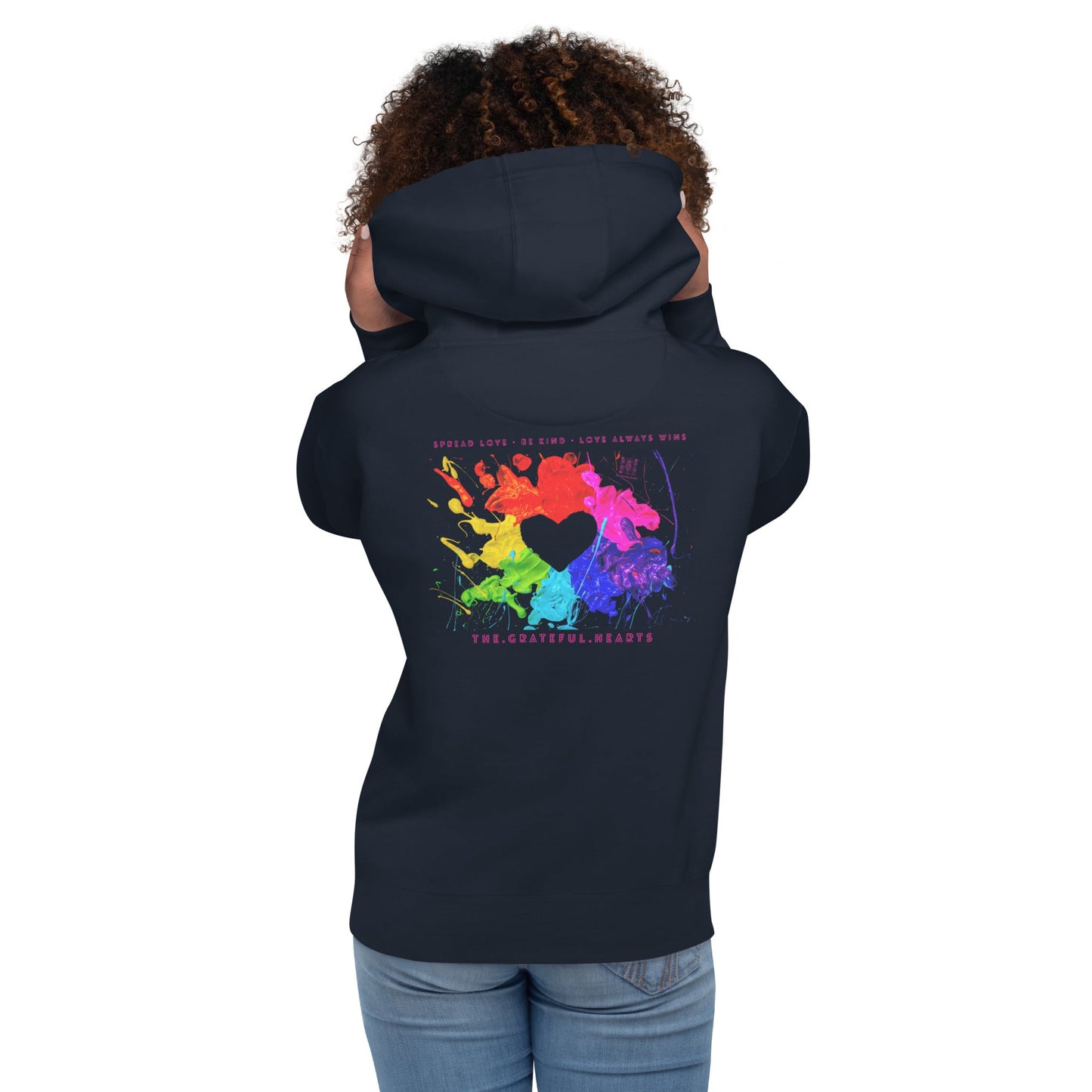 Heart Splash Unisex Premium Hoodie (Various Colorways available) - The Grateful Hearts