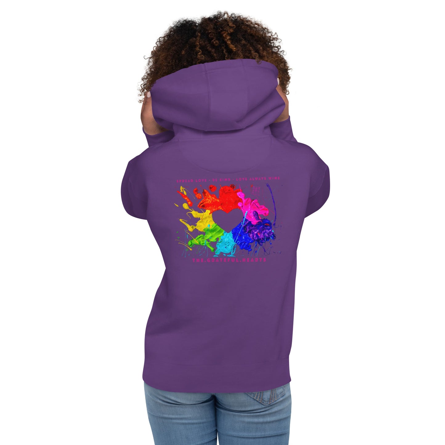 Heart Splash Unisex Premium Hoodie (Various Colorways available) - The Grateful Hearts