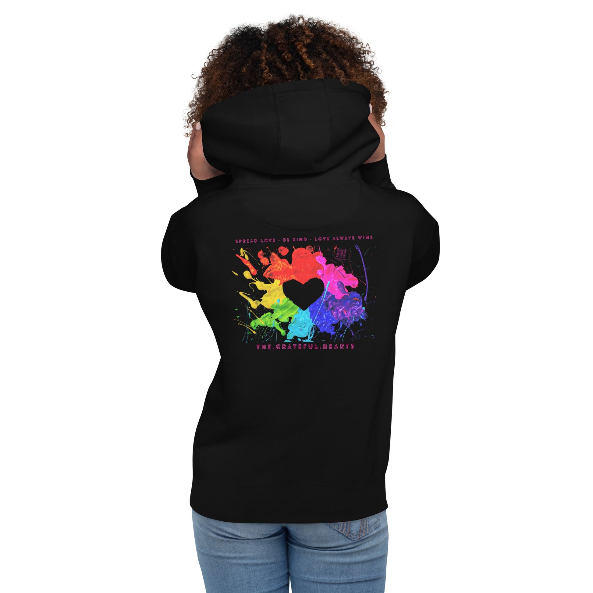 Heart Splash Unisex Premium Hoodie (Various Colorways available) - The Grateful Hearts