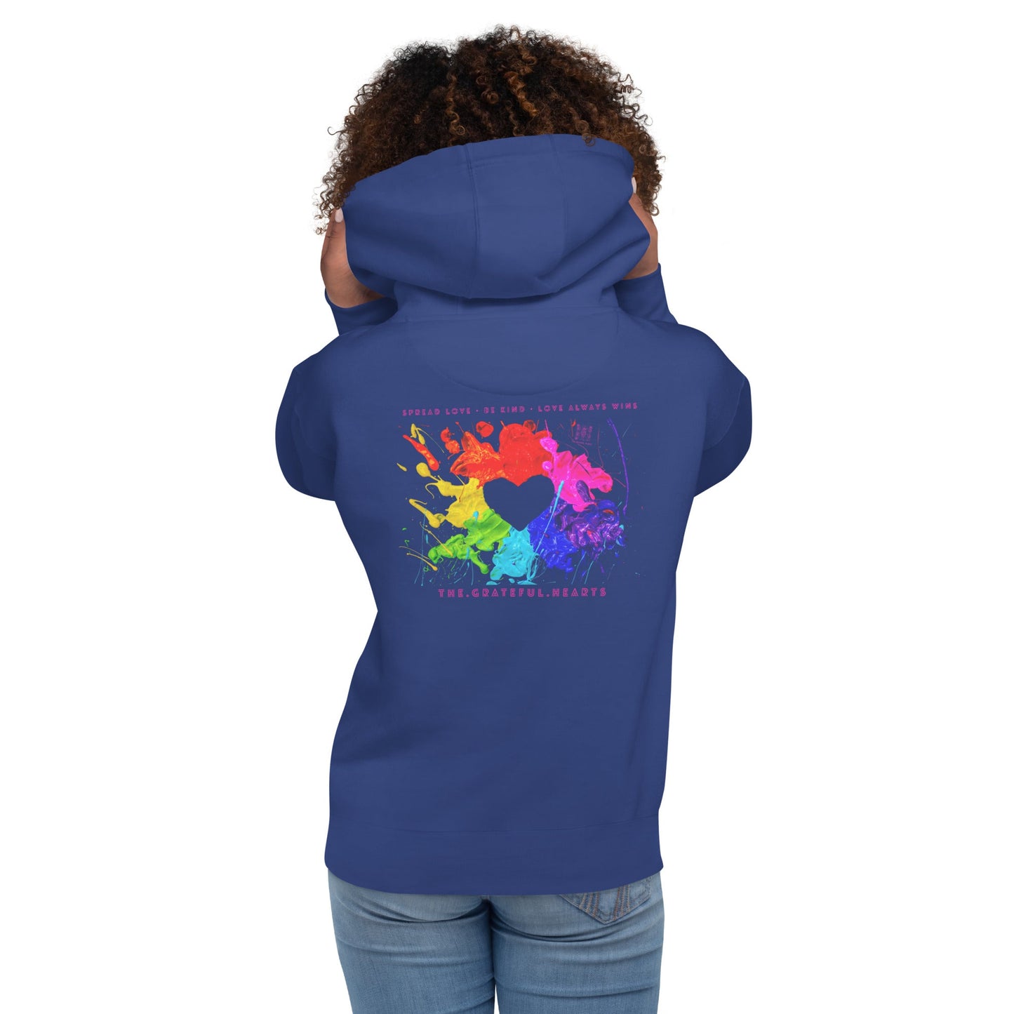 Heart Splash Unisex Premium Hoodie (Various Colorways available) - The Grateful Hearts