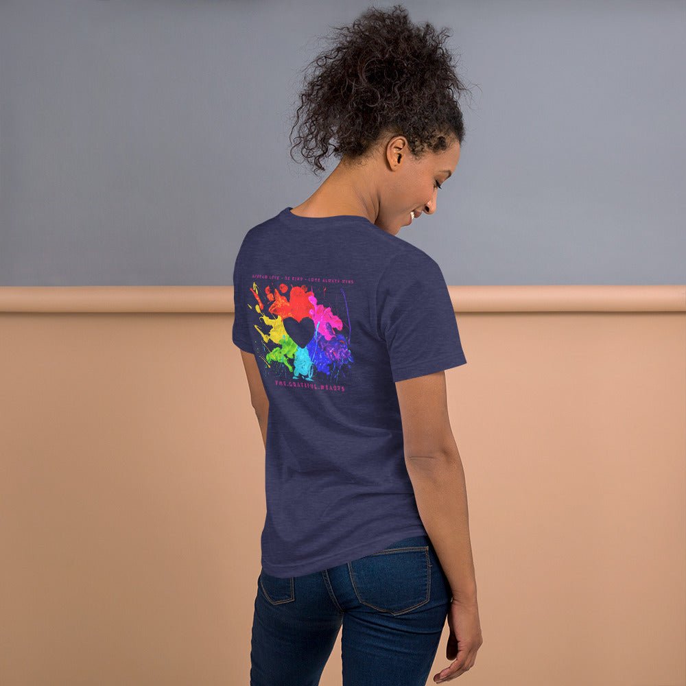 Heart Splash Unisex t-shirt - The Grateful Hearts