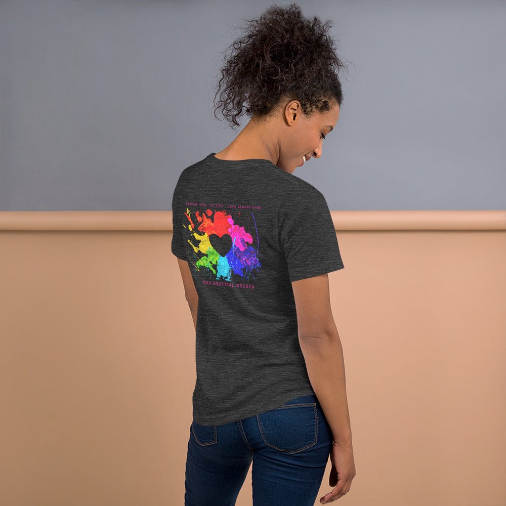 Heart Splash Unisex t-shirt - The Grateful Hearts