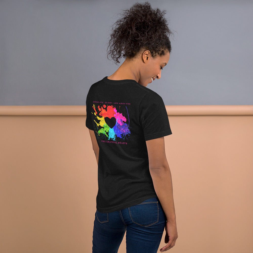 Heart Splash Unisex t-shirt - The Grateful Hearts