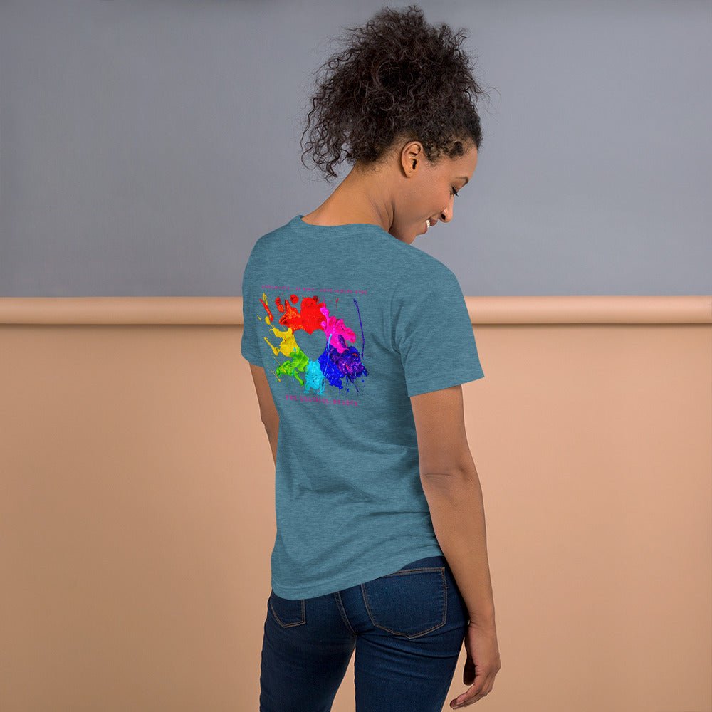 Heart Splash Unisex t-shirt - The Grateful Hearts