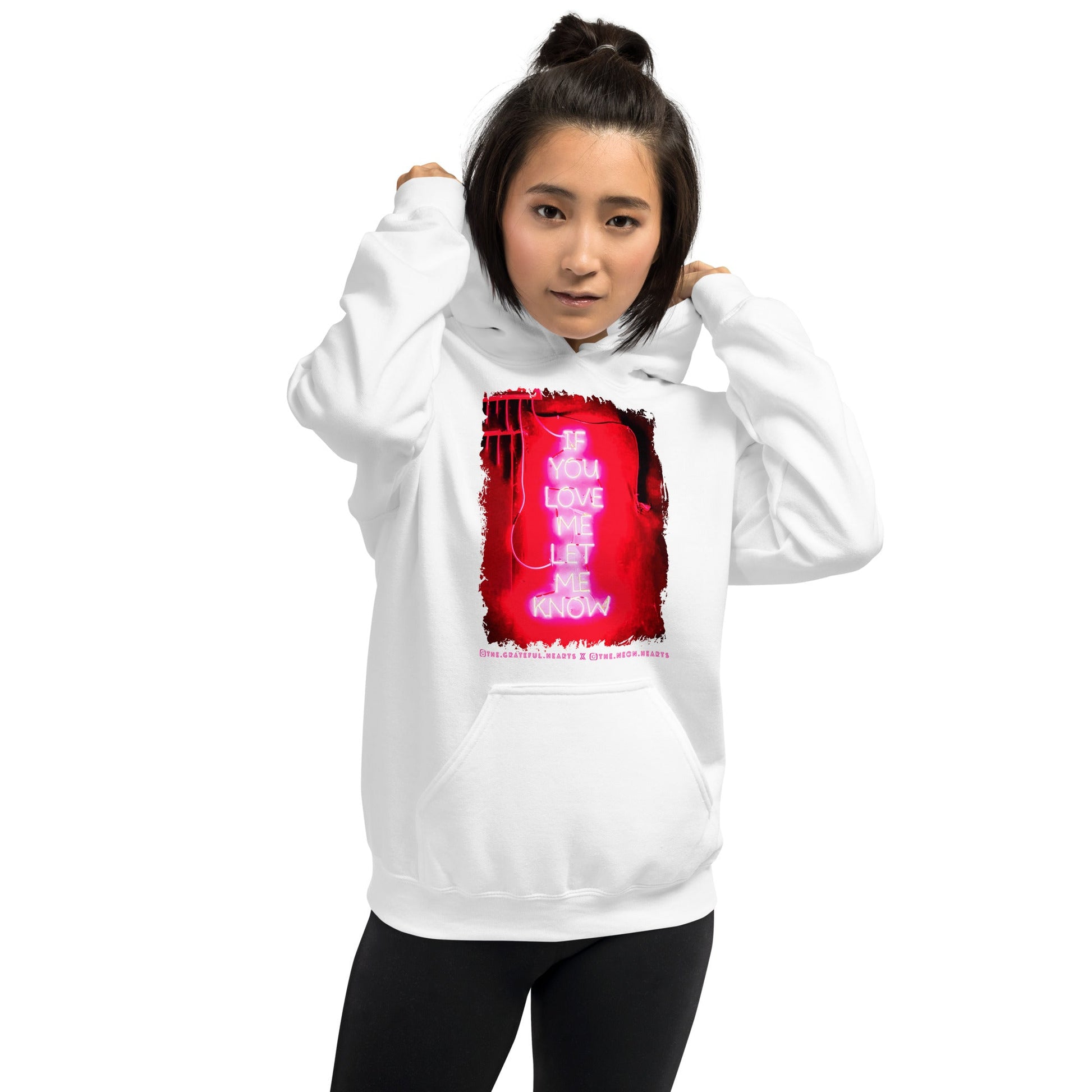 If You Love Me Let Me Know ❤️ - Unisex Heavy Blend Hoodie (Available in Various Colors 💖💙💜) - The Grateful Hearts
