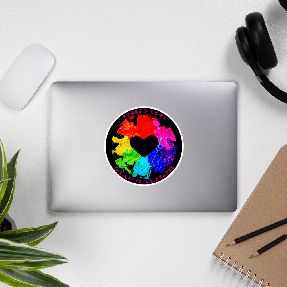 Spread Love - Heart Splash Stickers