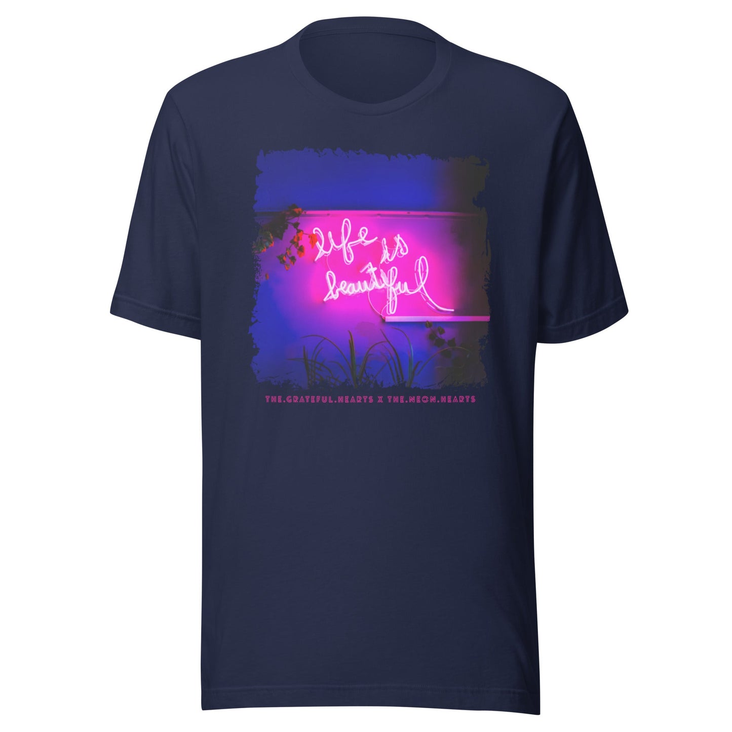 Life is Beautiful ❤️ - Unisex Crew Neck t-shirt (Available in Various Colors 💖💙💜) - The Grateful Hearts