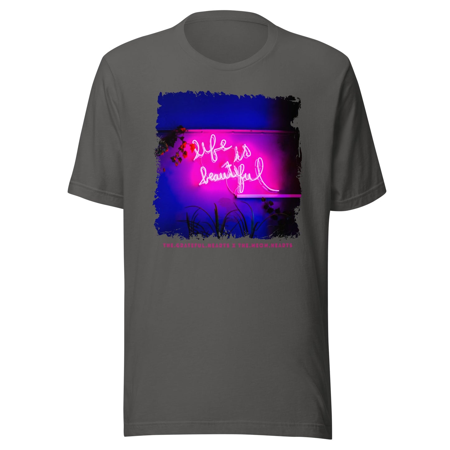 Life is Beautiful ❤️ - Unisex Crew Neck t-shirt (Available in Various Colors 💖💙💜) - The Grateful Hearts