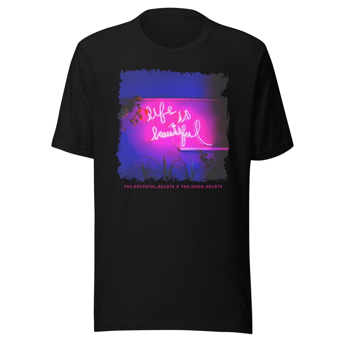 Life is Beautiful ❤️ - Unisex Crew Neck t-shirt (Available in Various Colors 💖💙💜) - The Grateful Hearts