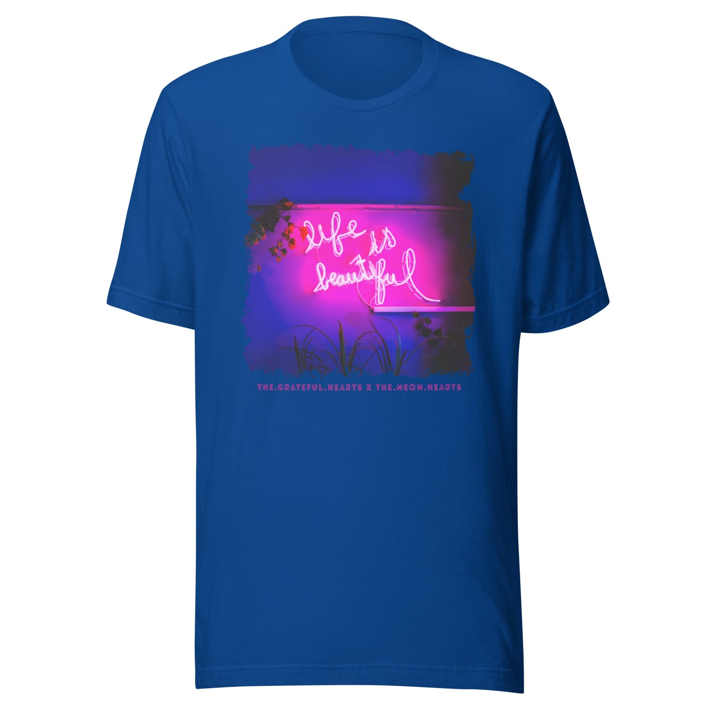 Life is Beautiful ❤️ - Unisex Crew Neck t-shirt (Available in Various Colors 💖💙💜) - The Grateful Hearts