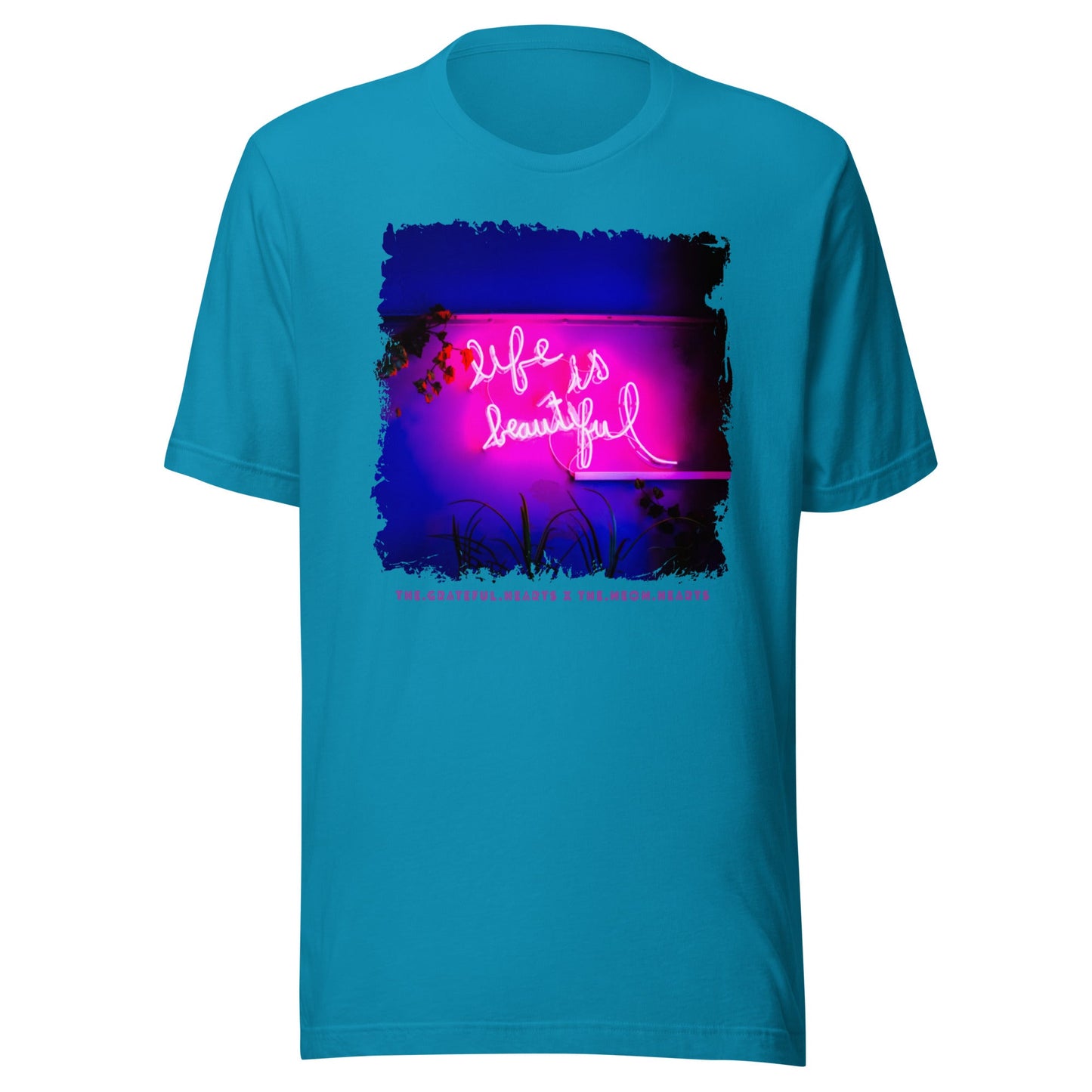 Life is Beautiful ❤️ - Unisex Crew Neck t-shirt (Available in Various Colors 💖💙💜) - The Grateful Hearts