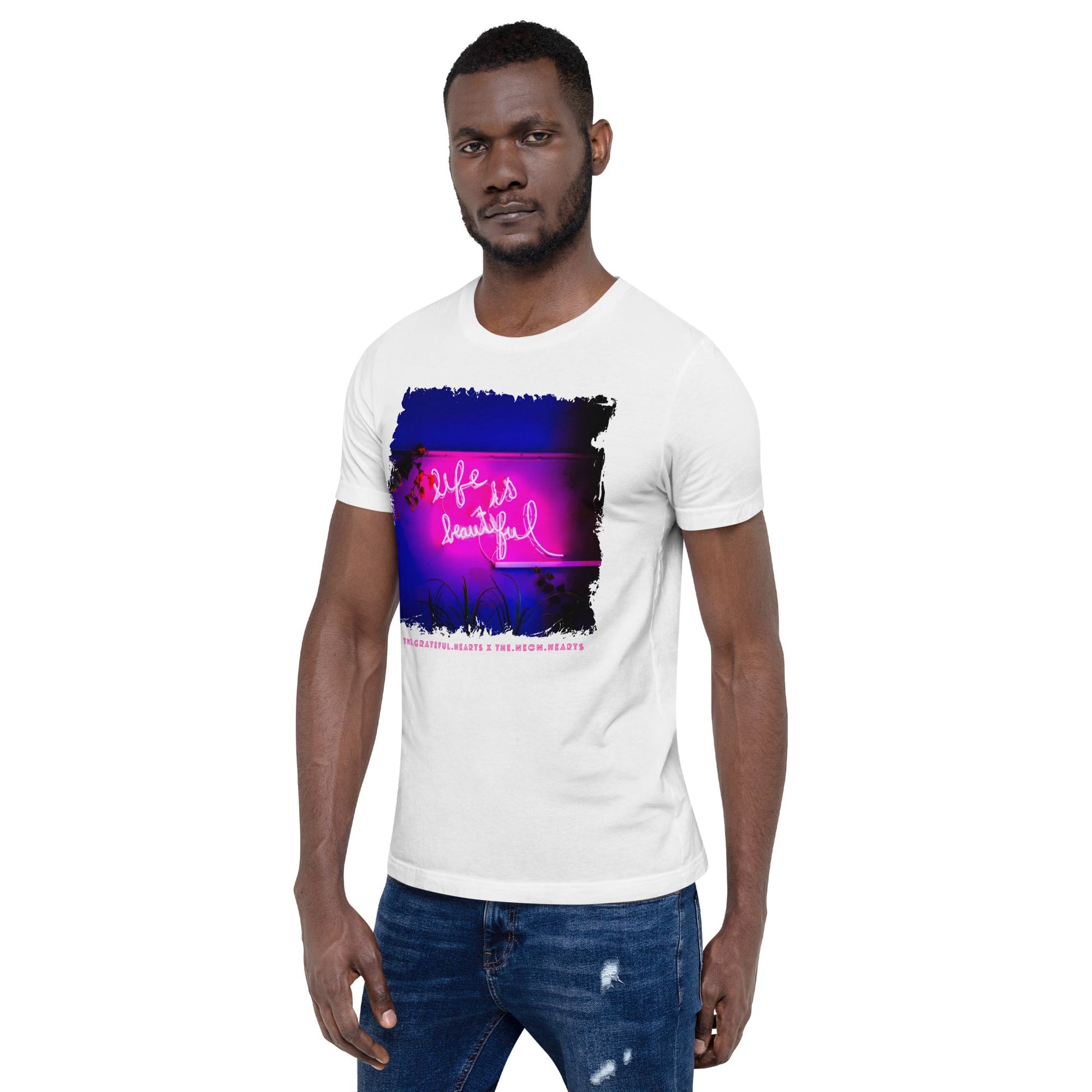 Life is Beautiful ❤️ - Unisex Crew Neck t-shirt (Available in Various Colors 💖💙💜) - The Grateful Hearts